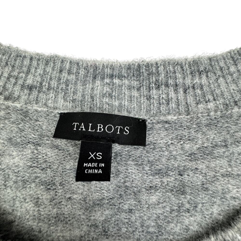Talbots Wool Blend Soft Comfy Classy Silver Rhine… - image 6